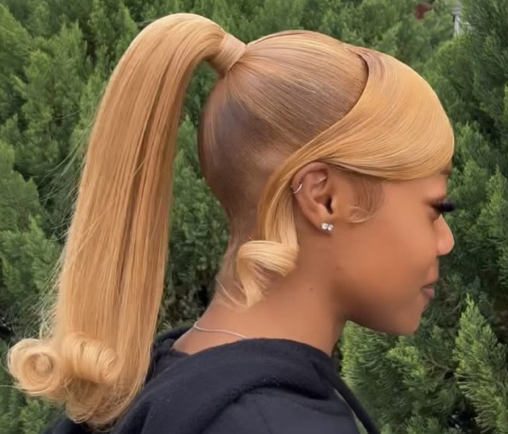 BARBIE PONYTAIL & SIDE BANG