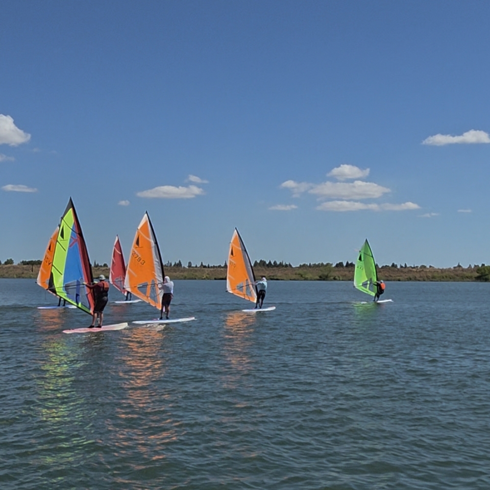 4-Person Family WS Lesson at Mikes Windsurfing in Dana Point, CA