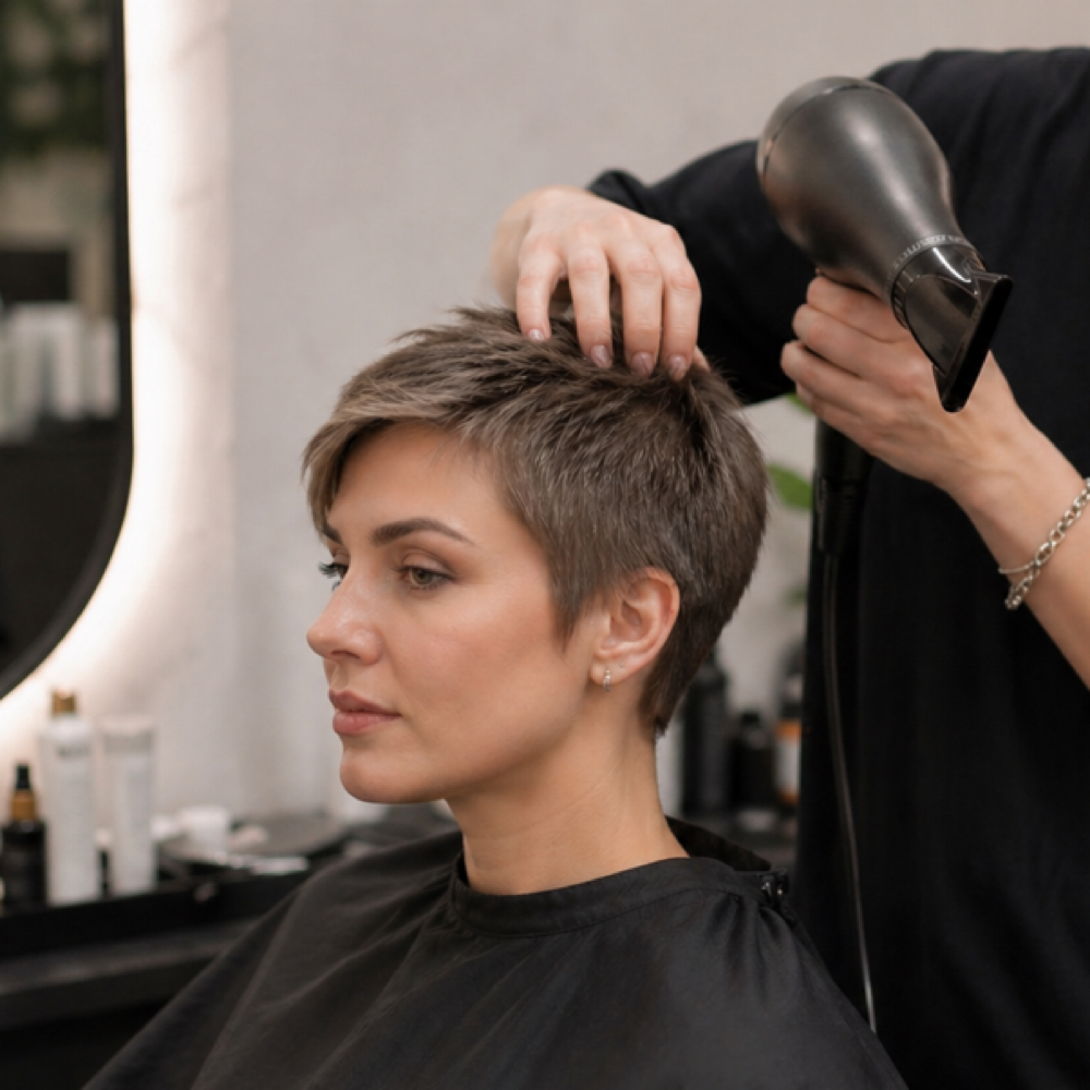 Shampoo And Blowout Very Short Hair at TIARA HAIR in Daly City, CA