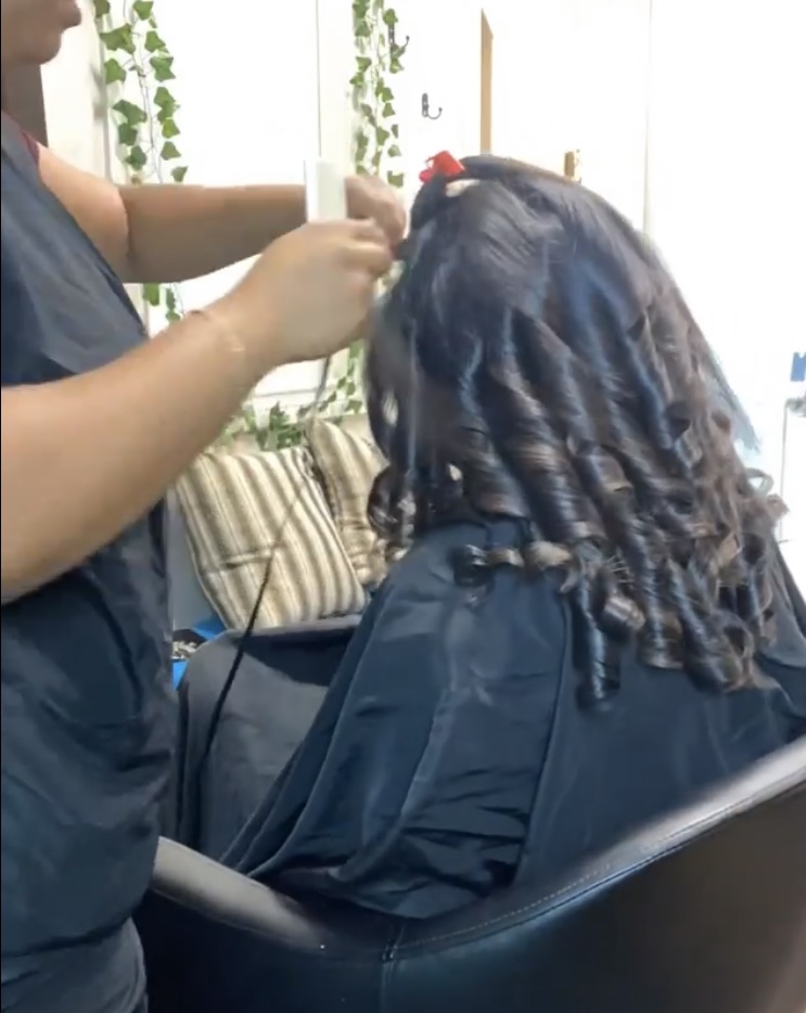 À la carte flat iron or curls