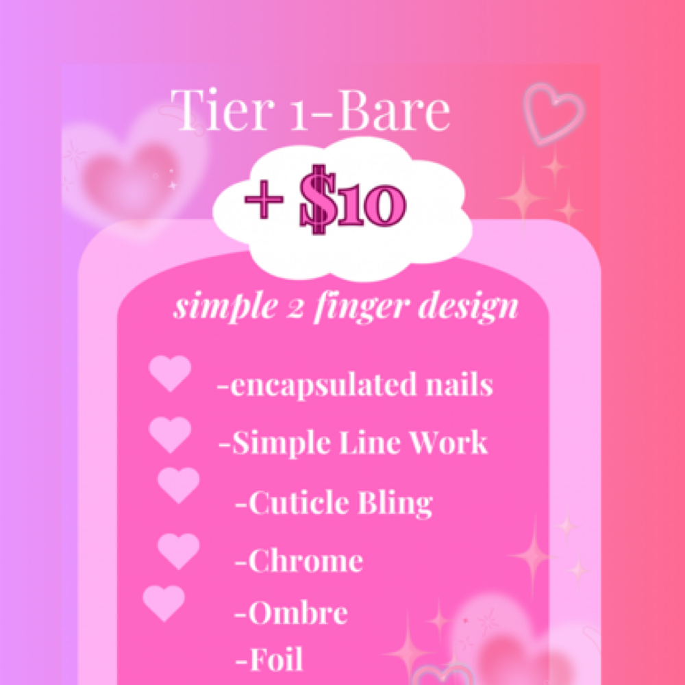 Tier 1- Bare Fill In at Nailicious in Fayetteville, NC