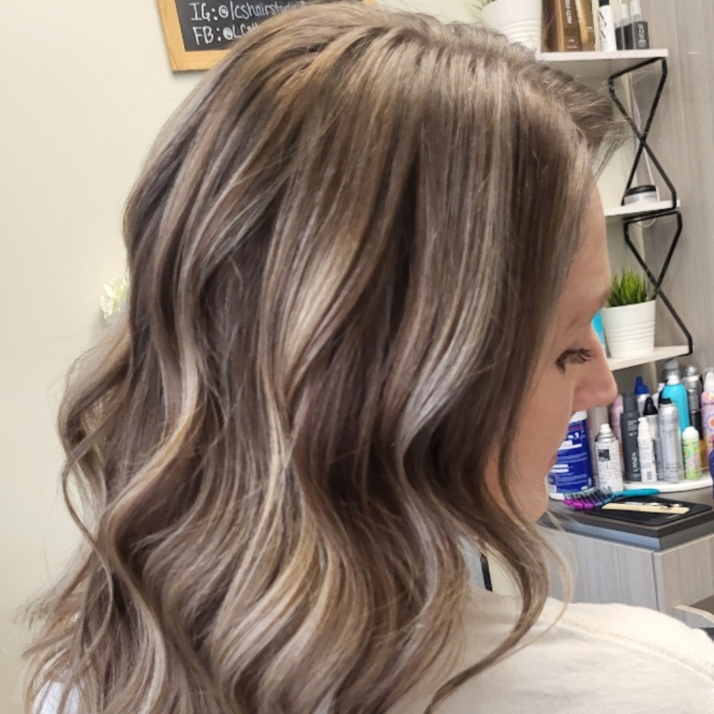Partial Custom Color+Cut+Style at LC's Hair Studio in Dublin, OH