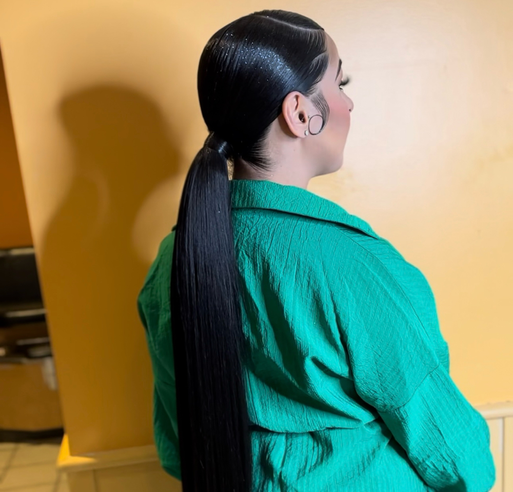 Ponytail (any length/texture)