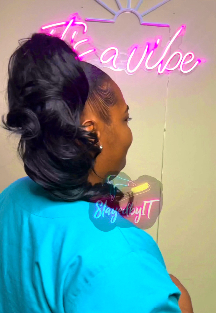Slick Back Ponytail at SlayedbyIT in Meridian, MS
