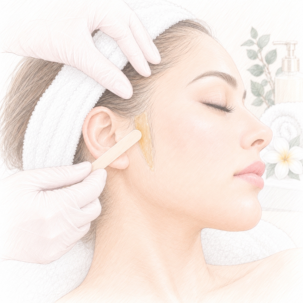 Side burns waxing at Skin Reboot Spa Clinic in Cary, NC