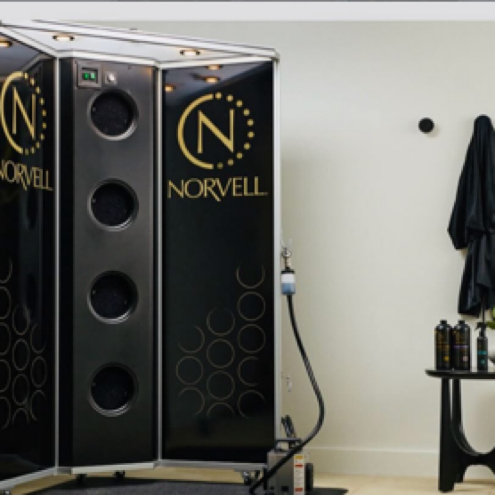 Norvell Arena Airbrush Booth at Sunflower Airbrush by Hayden & Spa in Wimberley, TX