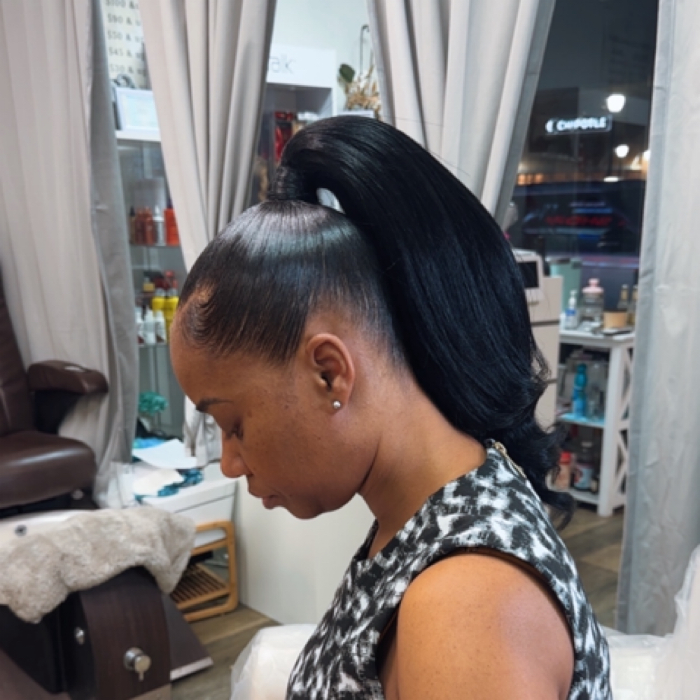 Ponytails at Terika’s Beauty & Spa in Bloomfield, NJ