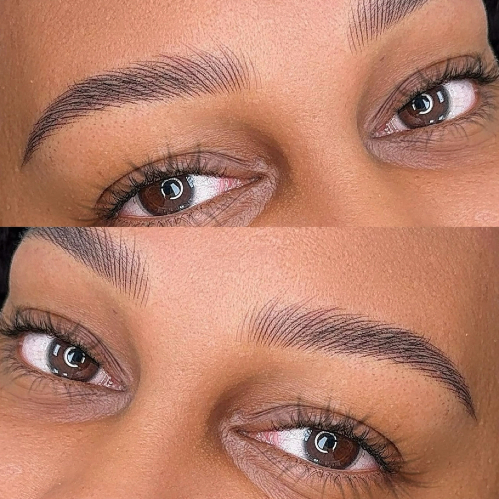 Nano Hairstrokes Initial Session at EveBrows Studio in Fayetteville, GA