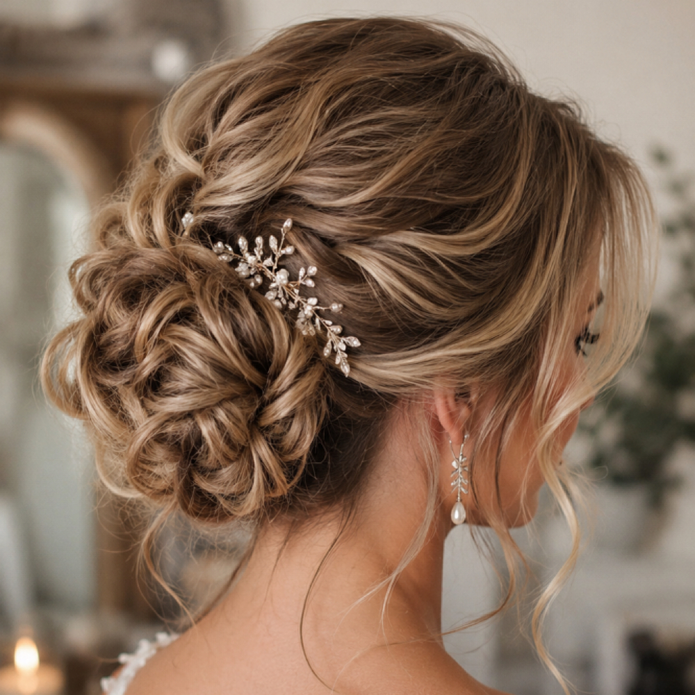 Wedding Hair at The Moon Sage Studio Salon and Sanctuary in Rollinsford, NH