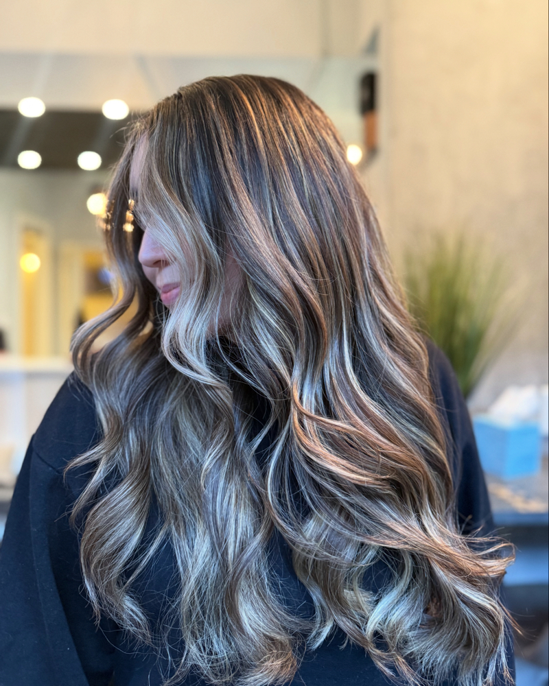 Partial highlight + haircut