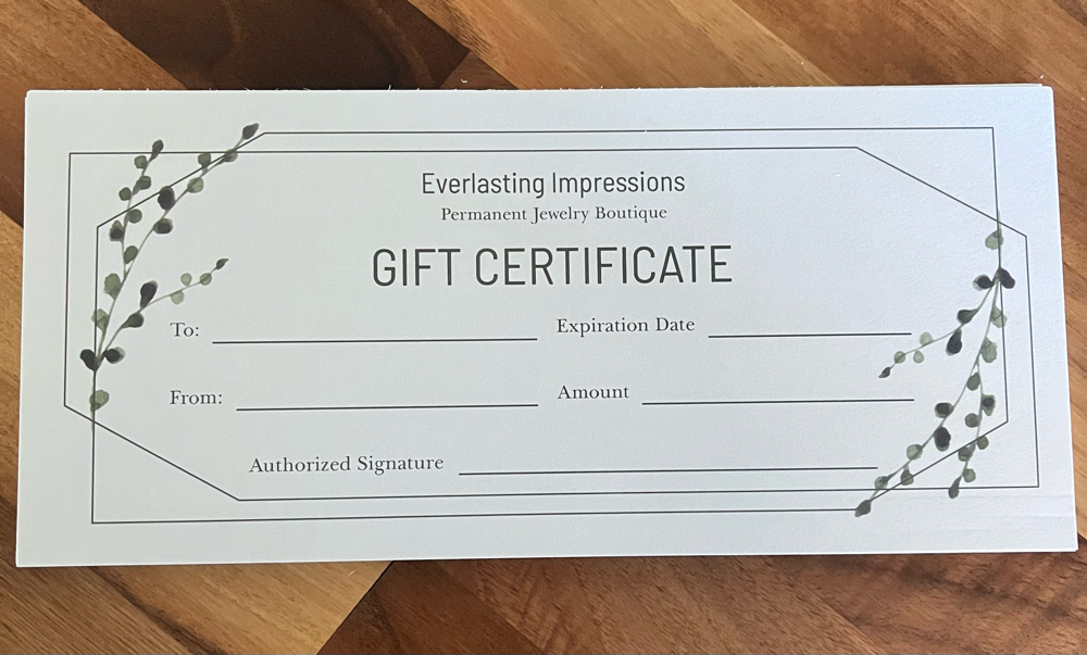 Gift Certificate