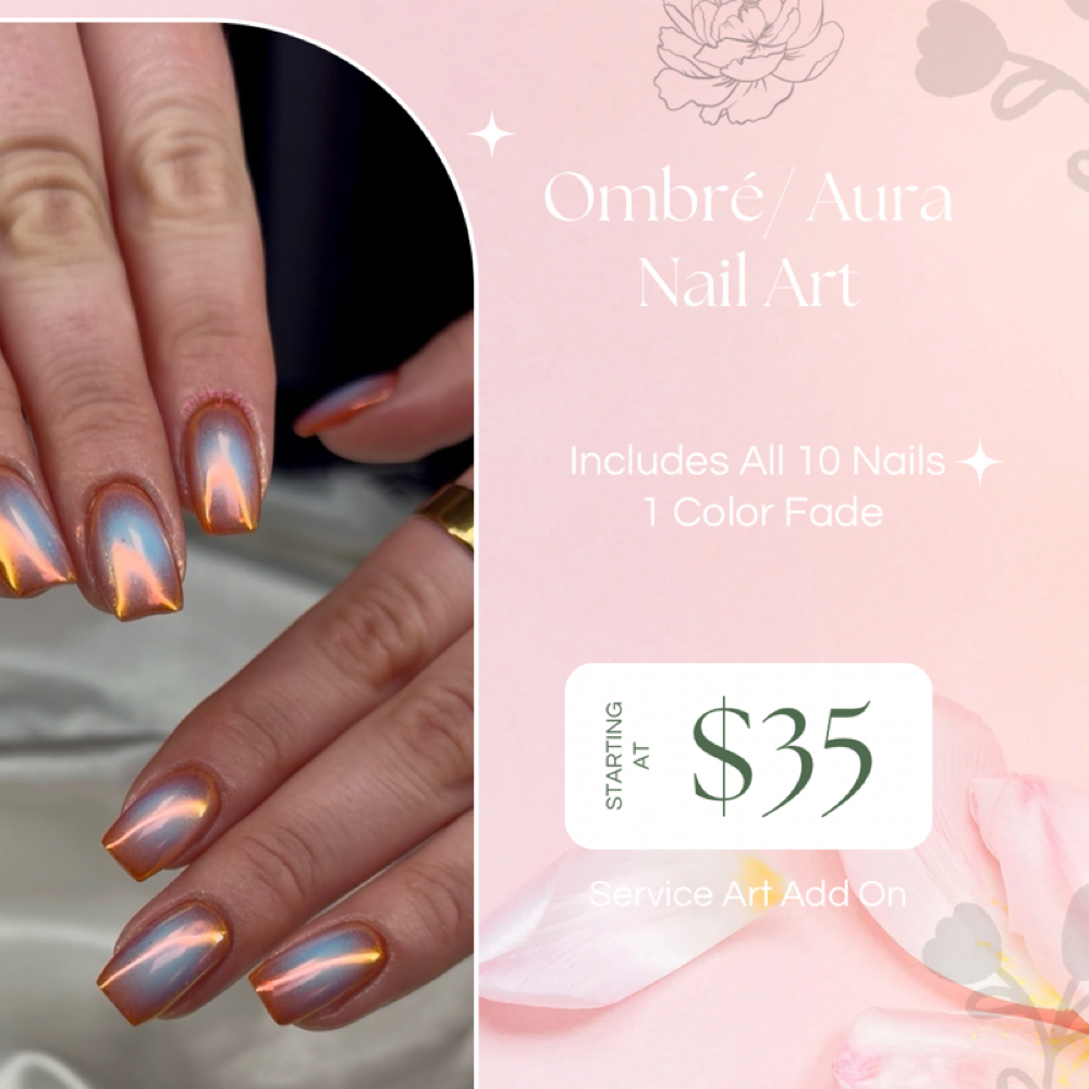 Ombré/ Aura at Nails By Savvi in Brookfield, WI