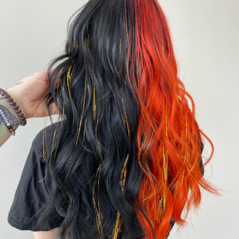 Hair Tinsel at Hair Witch Studio in Huntington Station, NY