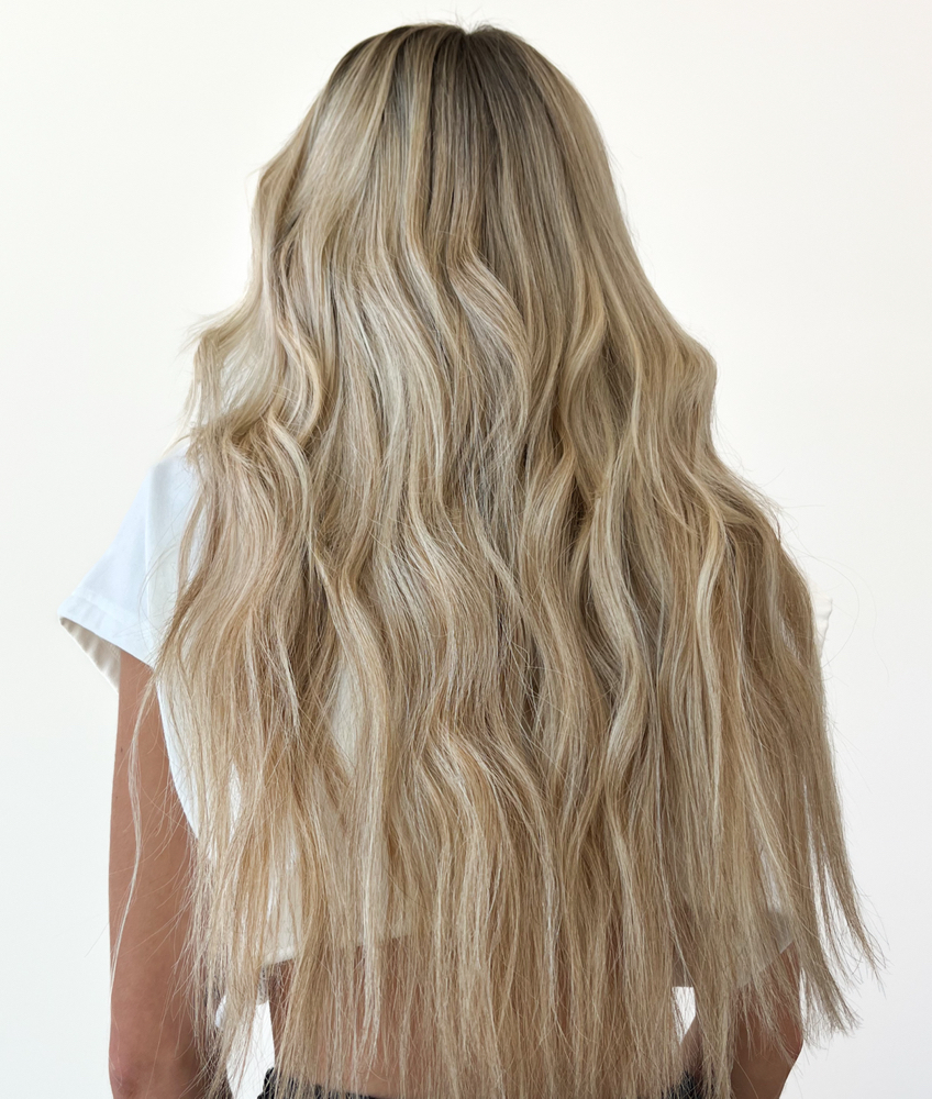 blow out + scalp massage