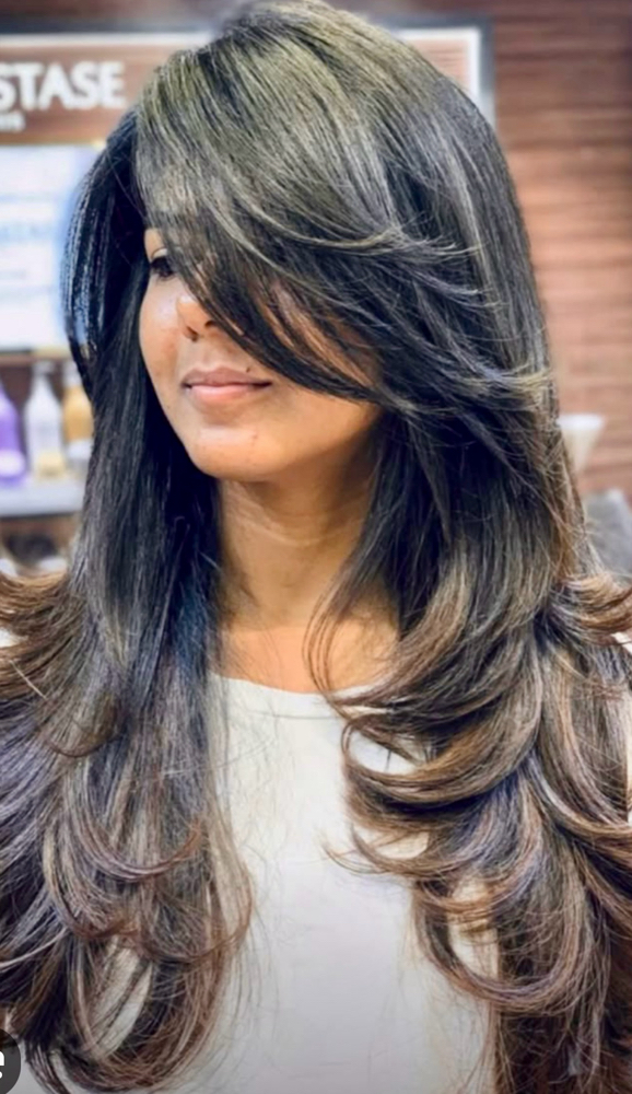 Hair Cut Long Hair at Belleza hair & skin Studio in Waltham, MA