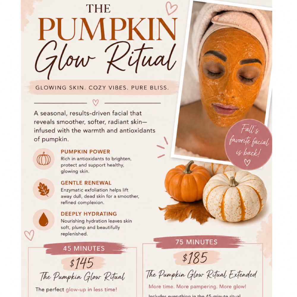 The Pumpkin Glow at Skin For You Wellness Boutique in Watsonville, CA