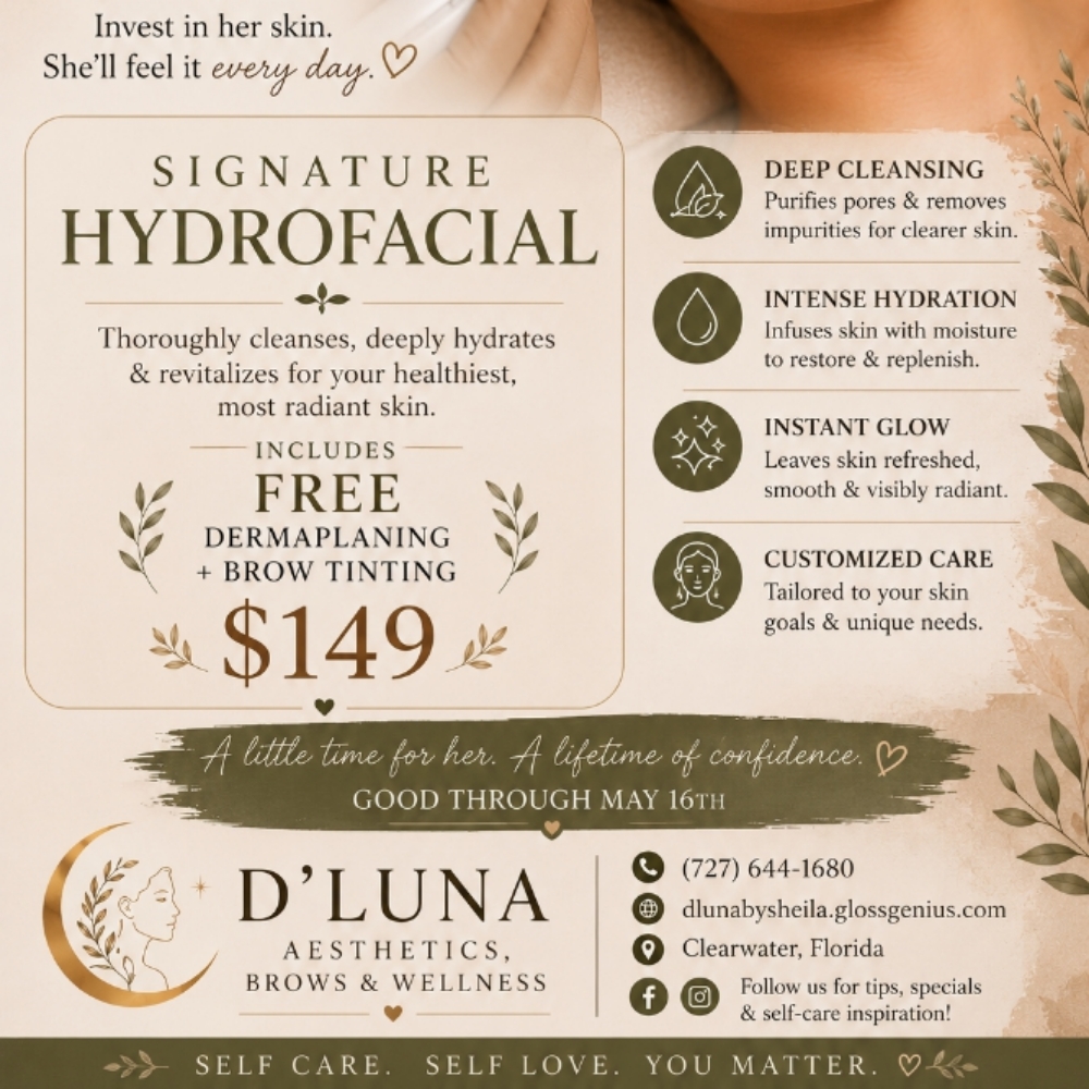 Mother's Day Special at D'Luna Aesthetics, Brows & Wellness in Clearwater, FL