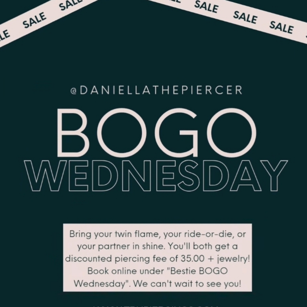 Bestie BOGO Wednesday at Tru Piercings in San Antonio, TX