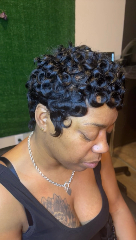 Pixie Wig and Install at Styles By Rej Loaf in Toledo, OH