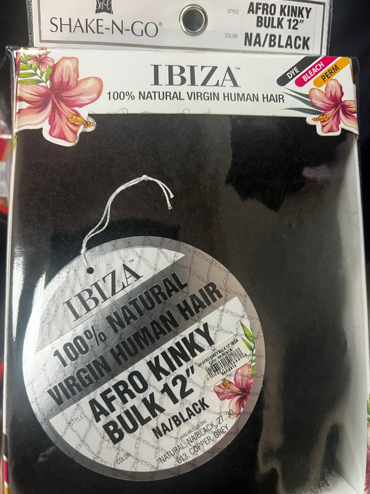 Afro Kinky Bulk Hair  ( 1pk)