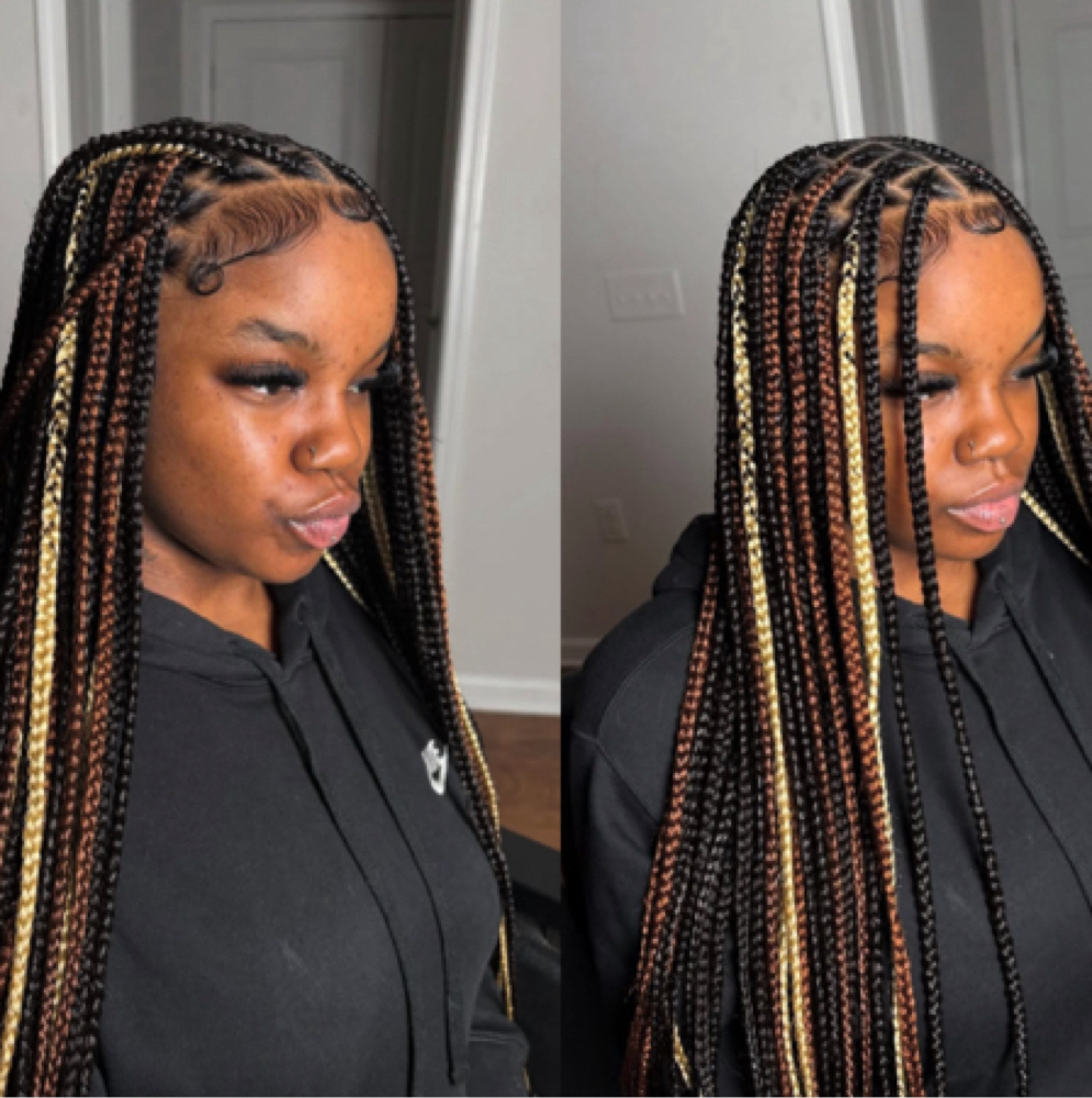 Meduim Knotless Braids at BraidzbyJ in Abilene, TX