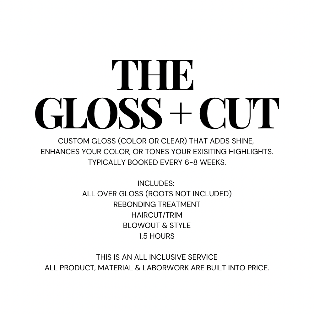 THE GLOSS AND CUT