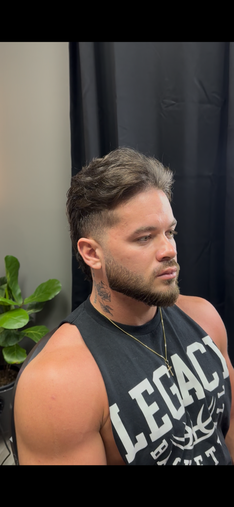 Skinfade And Beard (With HotShave) at Flavio’s Studio & Barbershop in Harrisonburg, VA