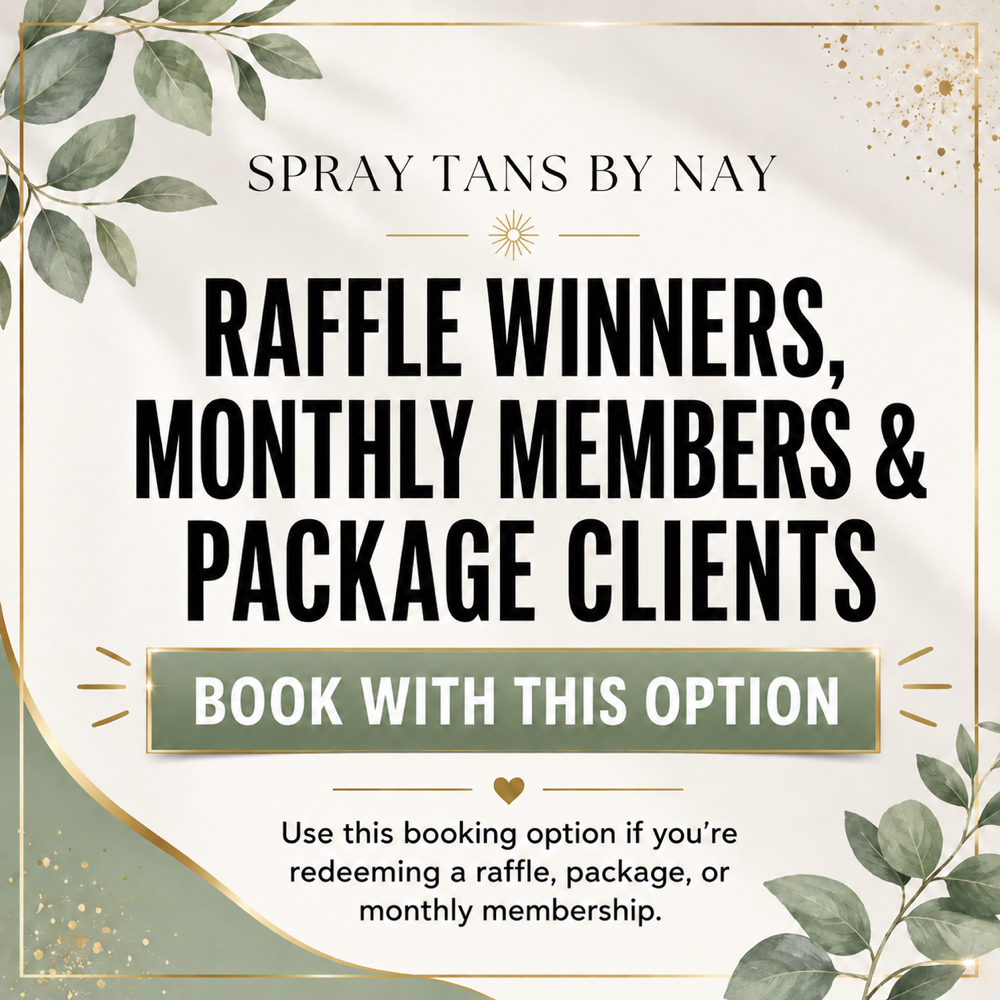 Monthly/Package/ Raffle Winners at Spray by Nay in Fort Mill, SC