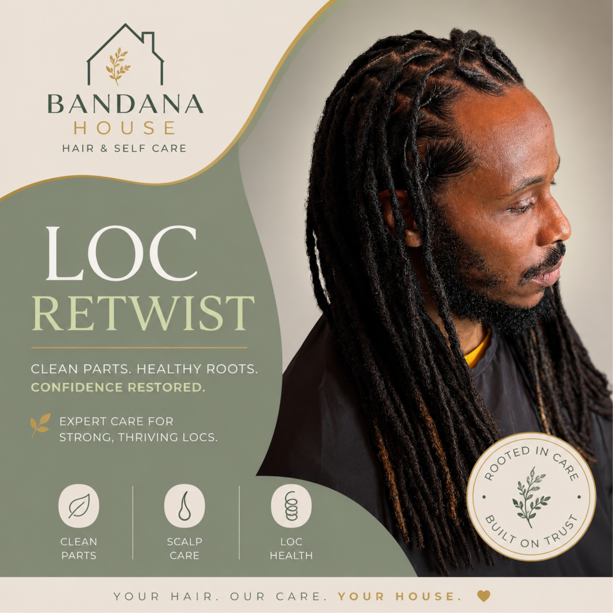 Loc Retwist at Bandana House Co