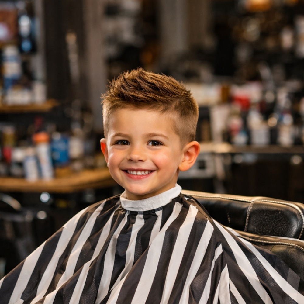 Little Rockstar at Mic Drop Barbershop in Myrtle Beach, SC