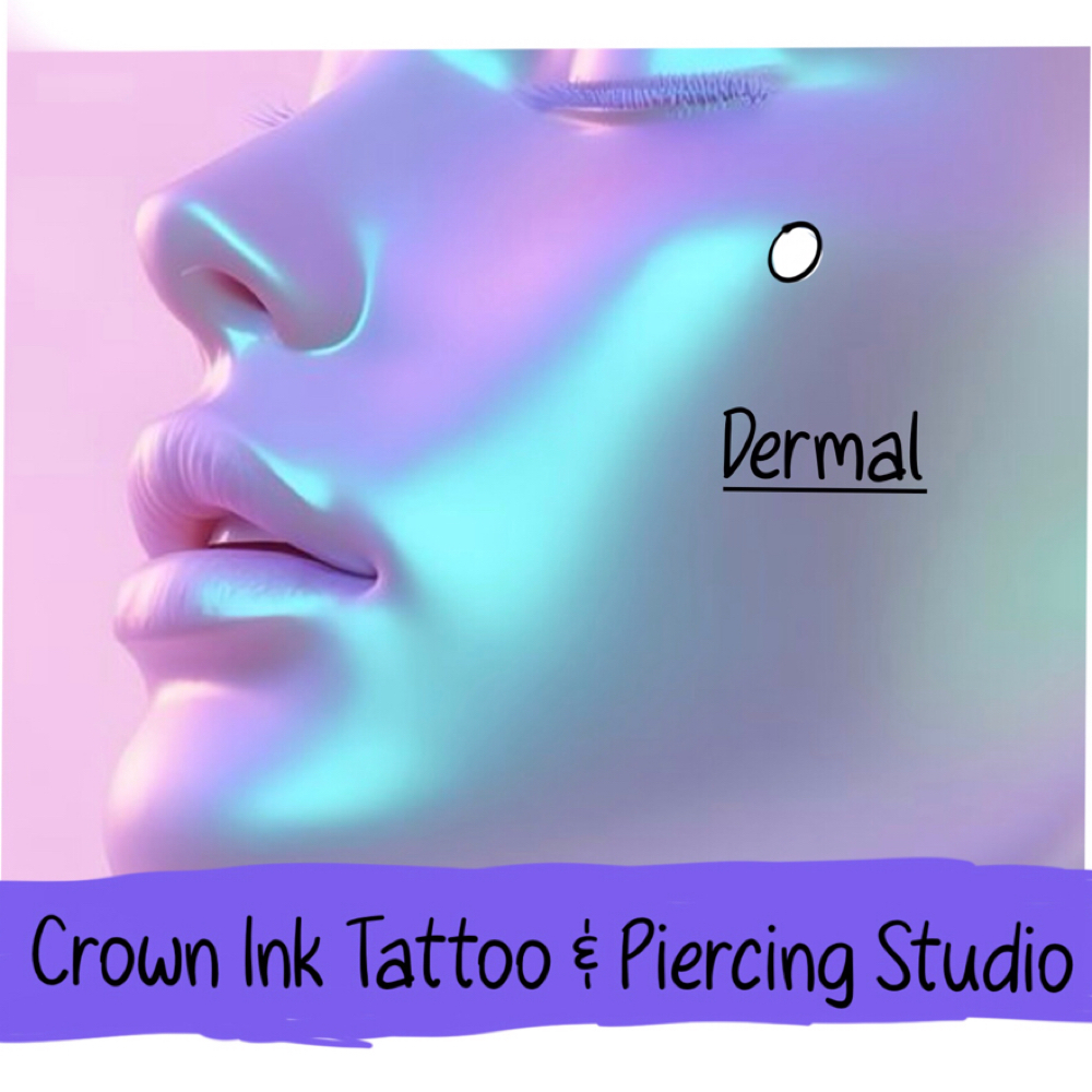 Dermal (large) at The crown ink studio in Corpus Christi, TX