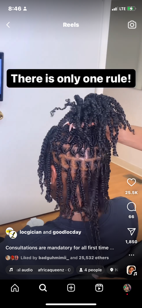 Two Strand Starter Loczzz at Loc’d Em Up By Kaee in Mobile, AL