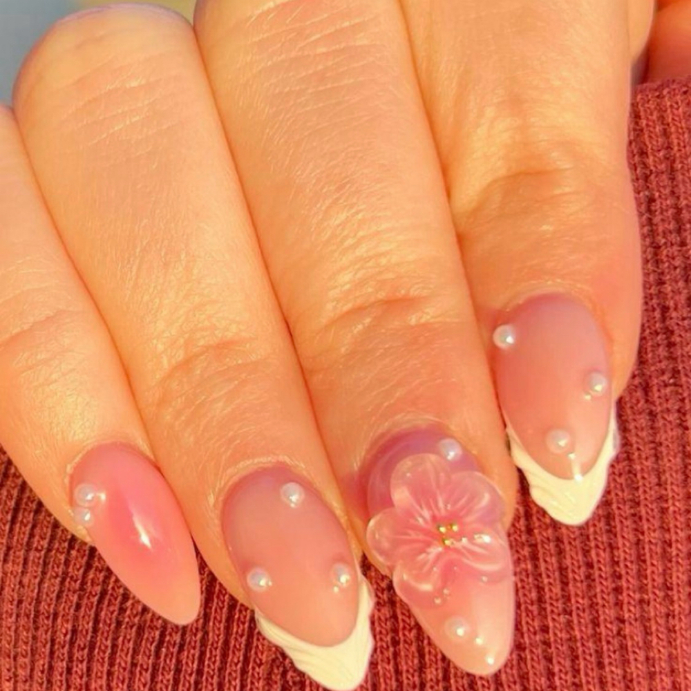 French Gel Manicure at 🎀Pink Diamond Beauty studio🎀 in Irving, TX