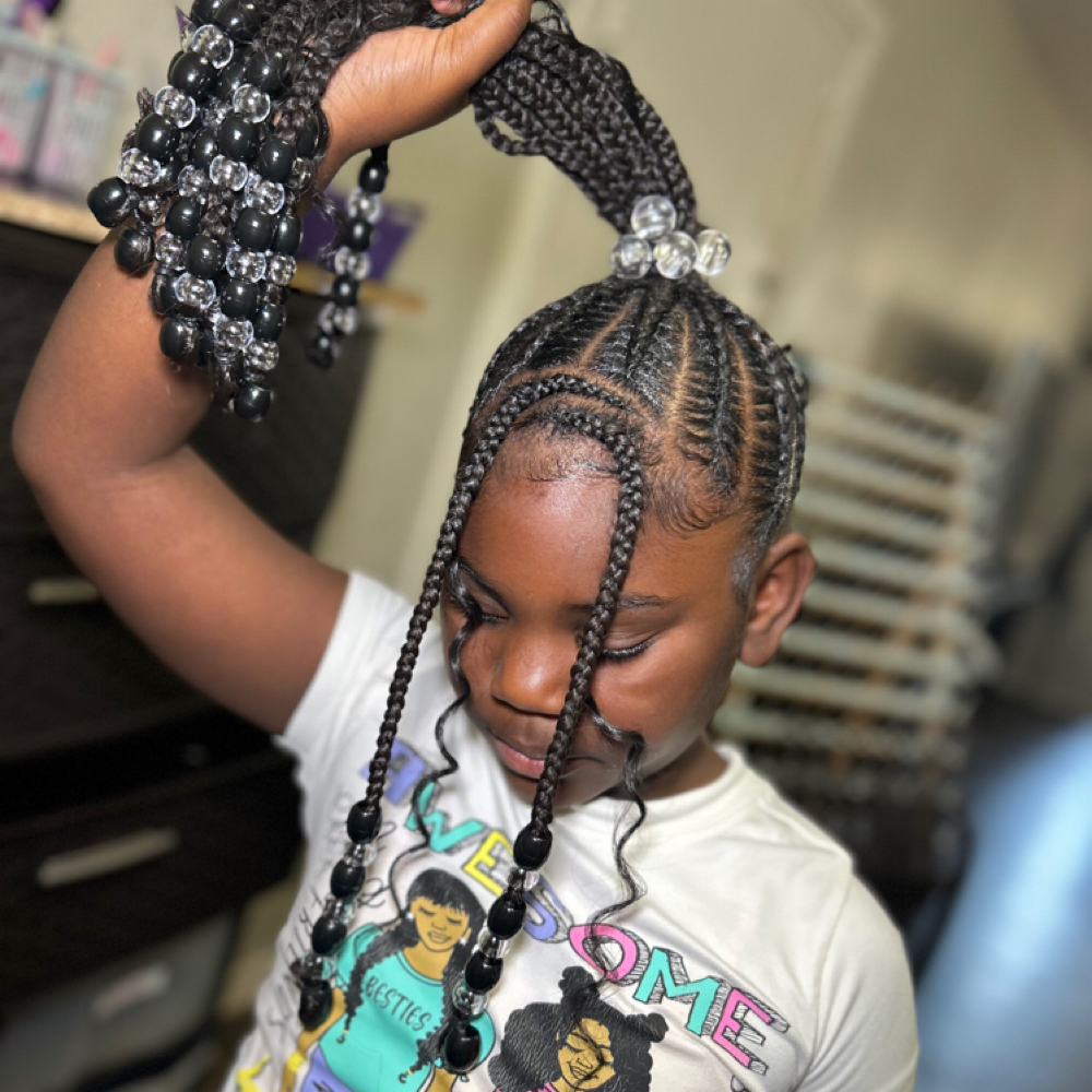 Kids Braids ( ages 6-9 ) at Dolled Up By Diamond LLC