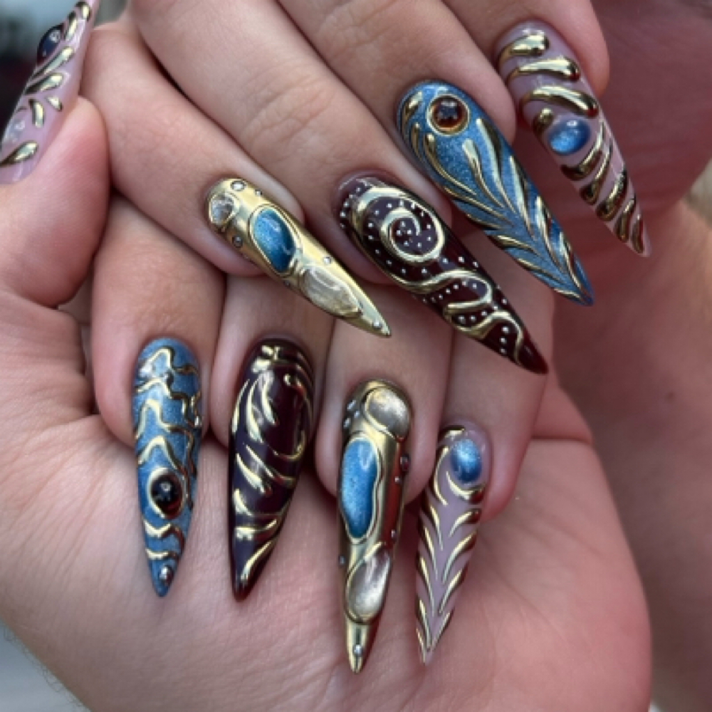 3d Nail Art Time Add On at B and B Artistry in Kansas City, MO