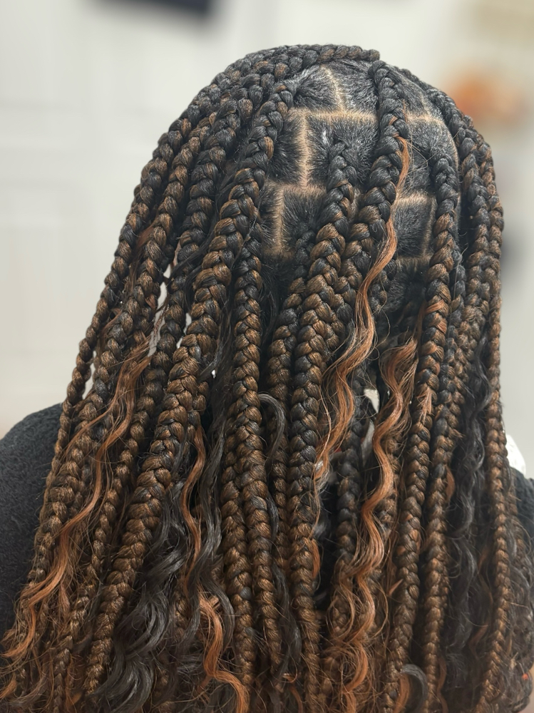 Large Knotless Braids