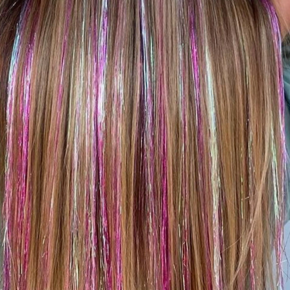 Hair Tinsel Extension at Brittany Armstrong in Weatherford, TX