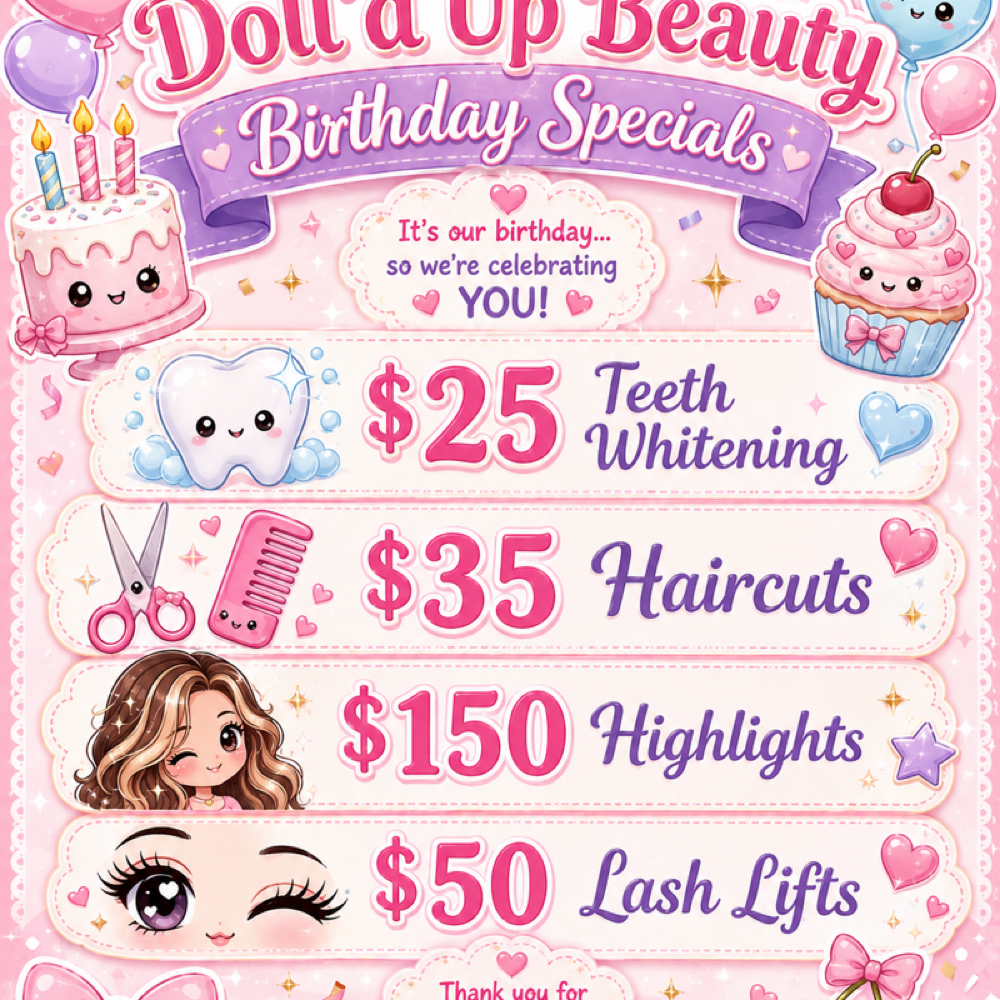 Teeth Whitening Special 🎉🥳 at Doll’d Up Beauty in Madera, CA