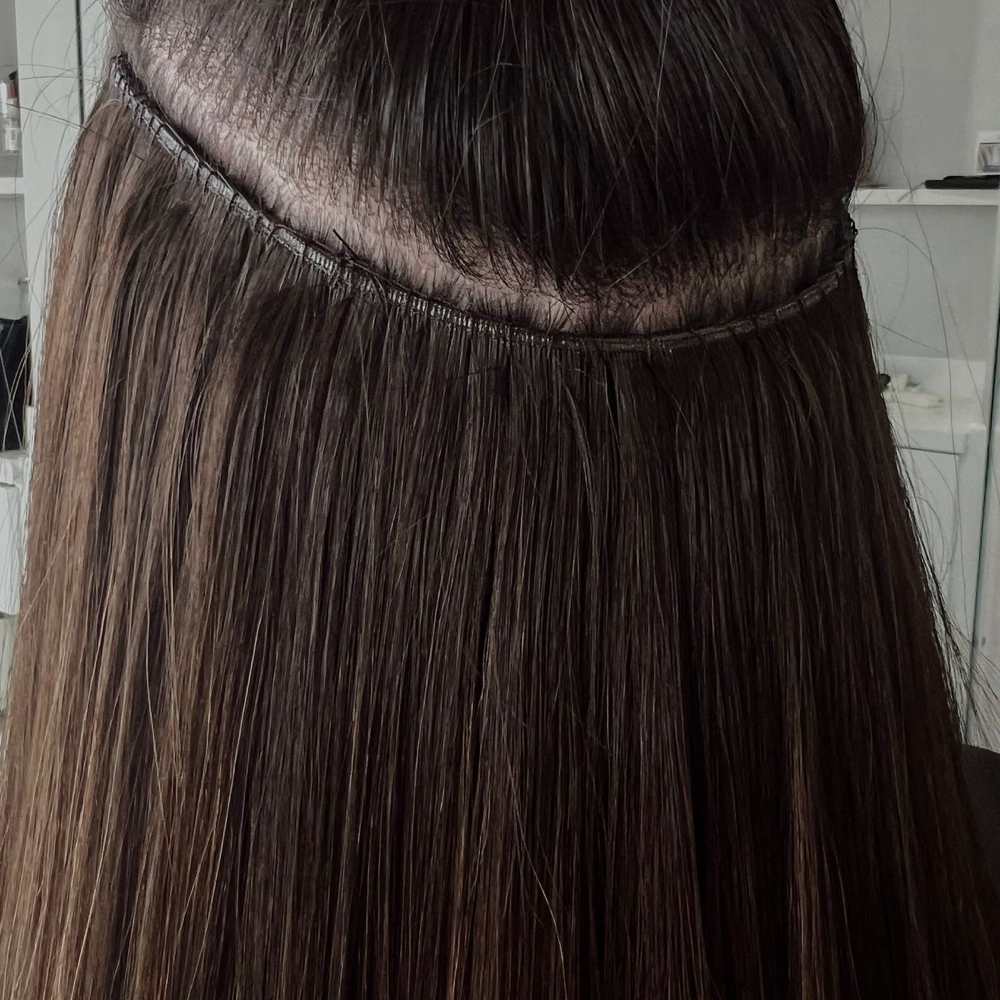 Hand Tied Weft Installation at Southern Mane Salon Co in Spring, TX