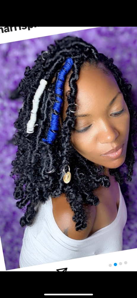 Butterfly Locs at Boobabe Braidn Bar in Oxon Hill, MD