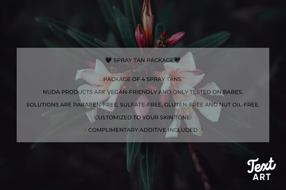 Airbrush Spray Tan Package