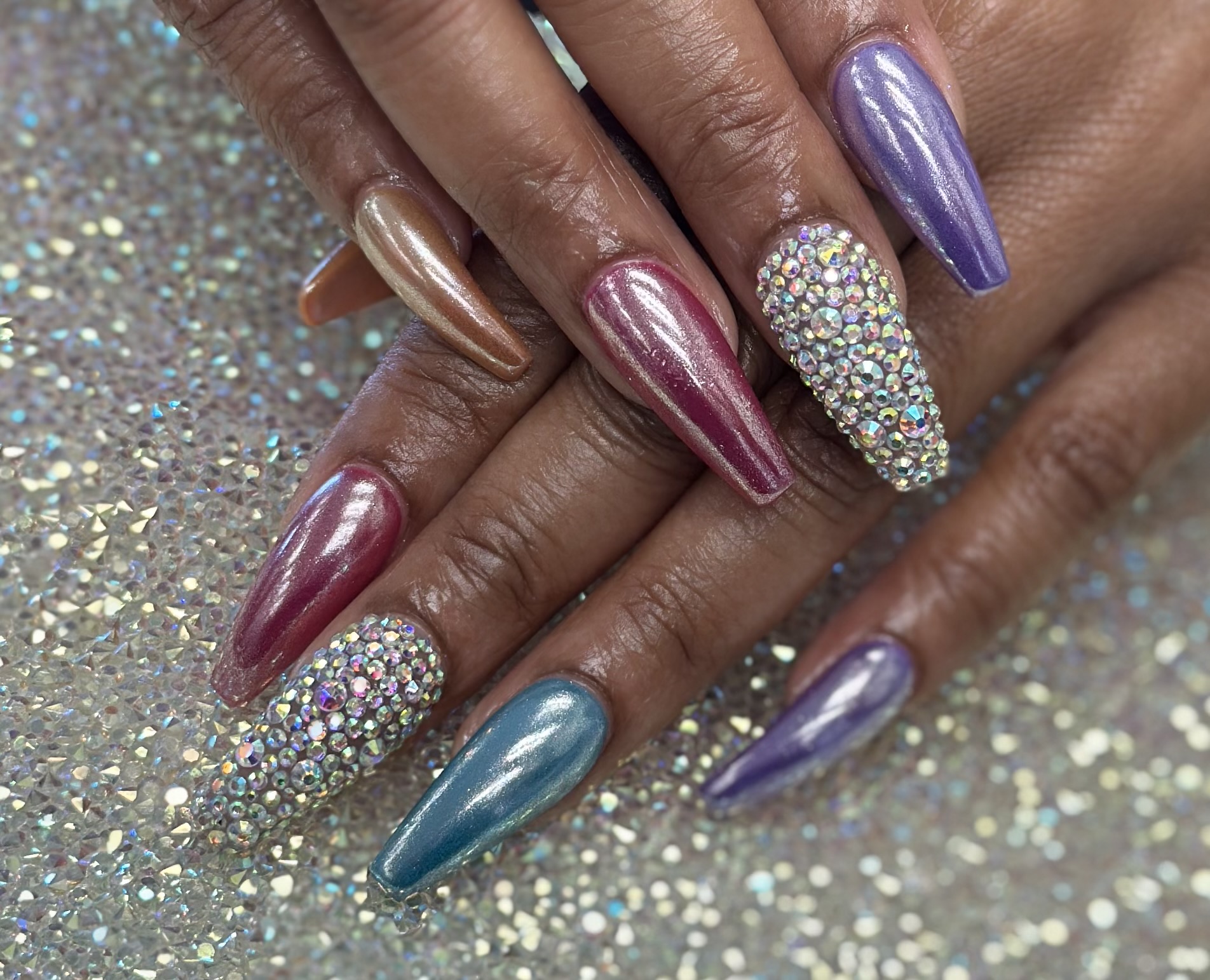 Full Diamond Nails