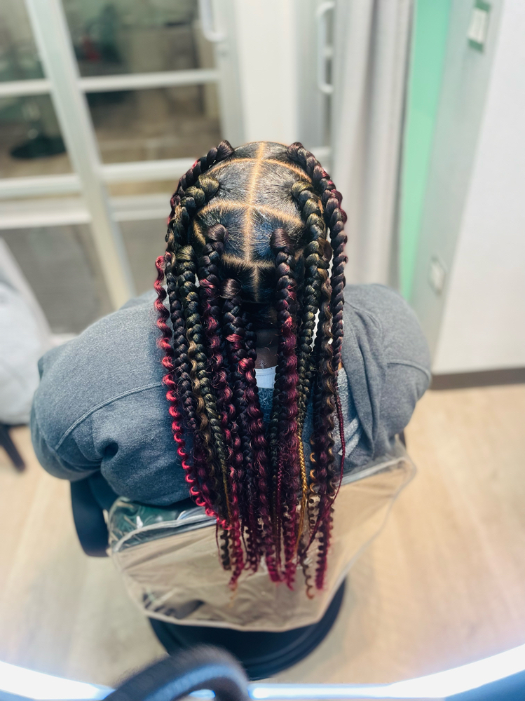 Large Bohemian Box Braids