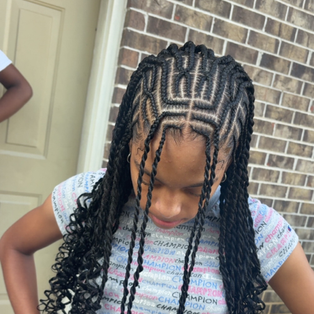 Fulani Braids/ Island Twist at Jasmine Matthews in Carrollton, AL