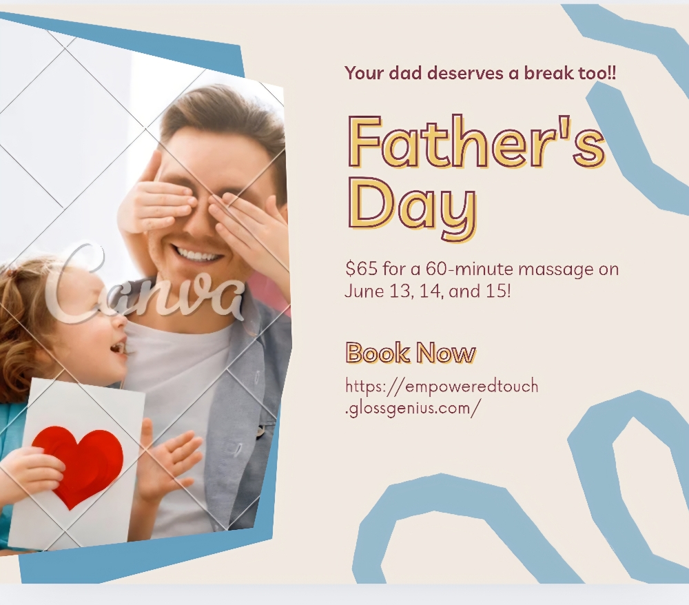 Fathers Day Special 60 minute Massa