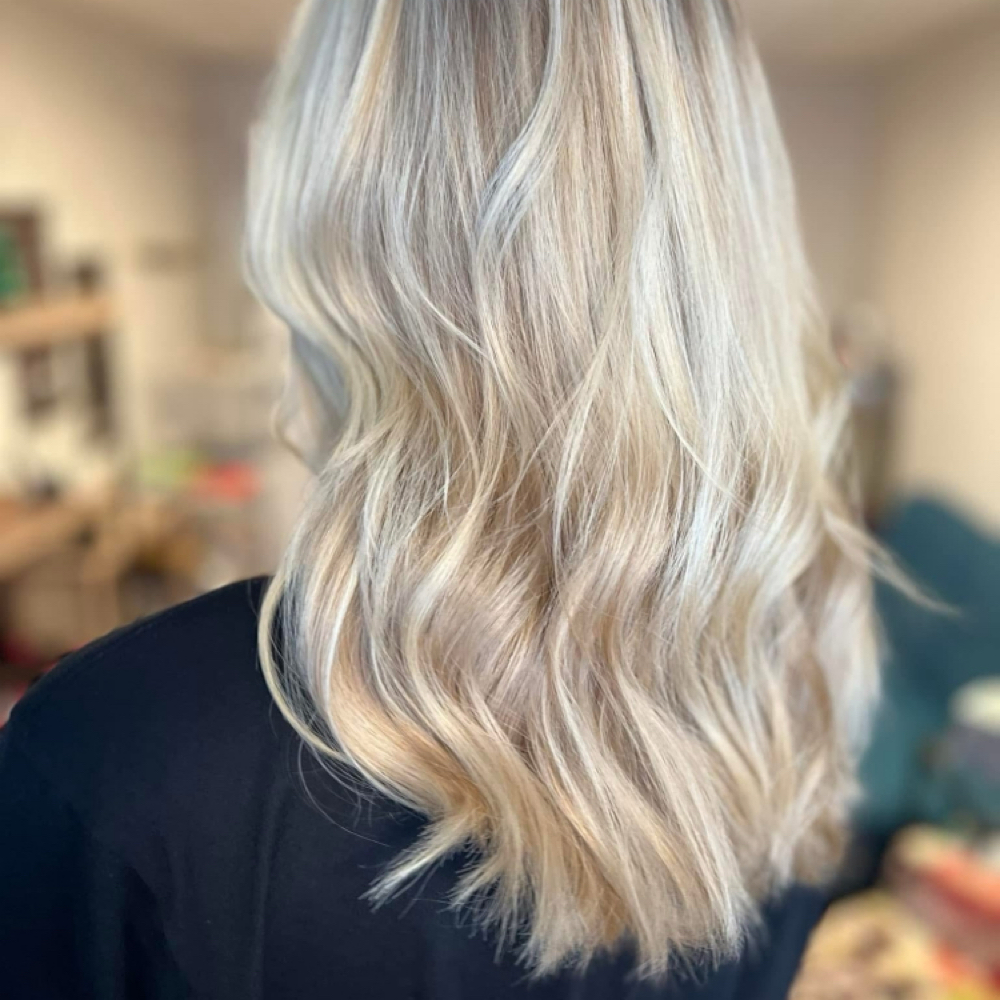 Haircut Long hair- past chin length at LuLu’s Beauty Room in Kernersville, NC