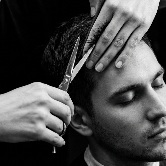 Men’s Hair Cut at Scissors & Razors Men’s Grooming Studio in Huntersville, NC