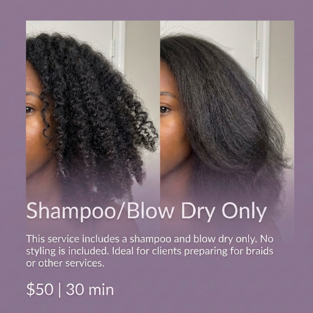 Shampoo/Blow Dry Only at Hair by J’Rena’ in Lawrenceville, GA