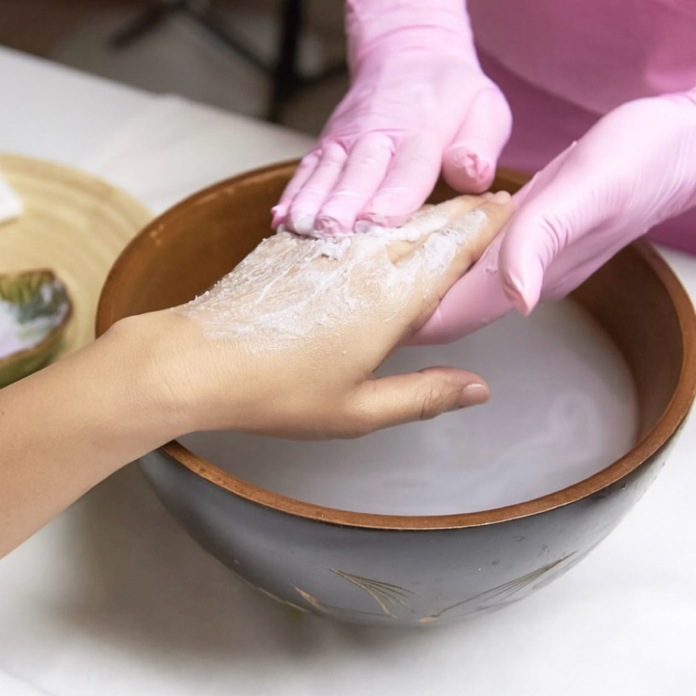 Mango Tranquility Manicure at NOVAGEM NAILS in Von Ormy, TX