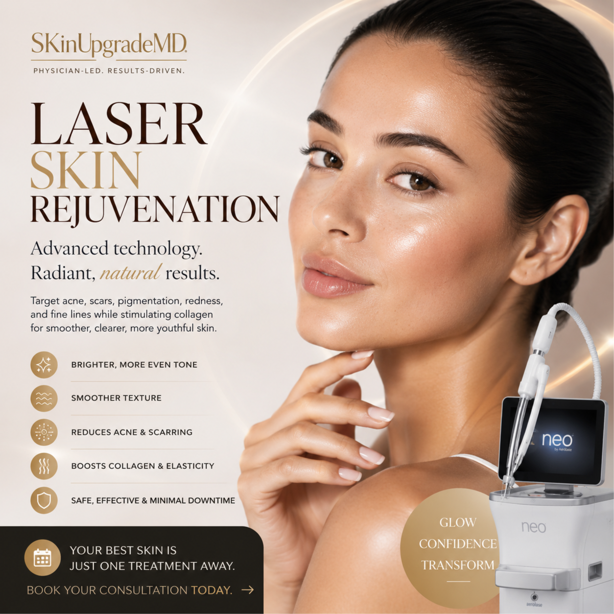 Laser Skin Rejuvenation at SkinUpgradeMD in Charlotte, NC